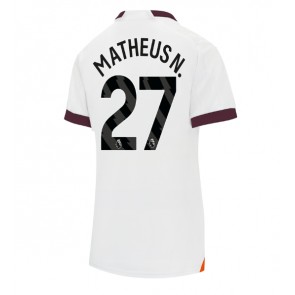 Manchester City Matheus Nunes #27 Replica Away Stadium Shirt for Women 2023-24 Short Sleeve